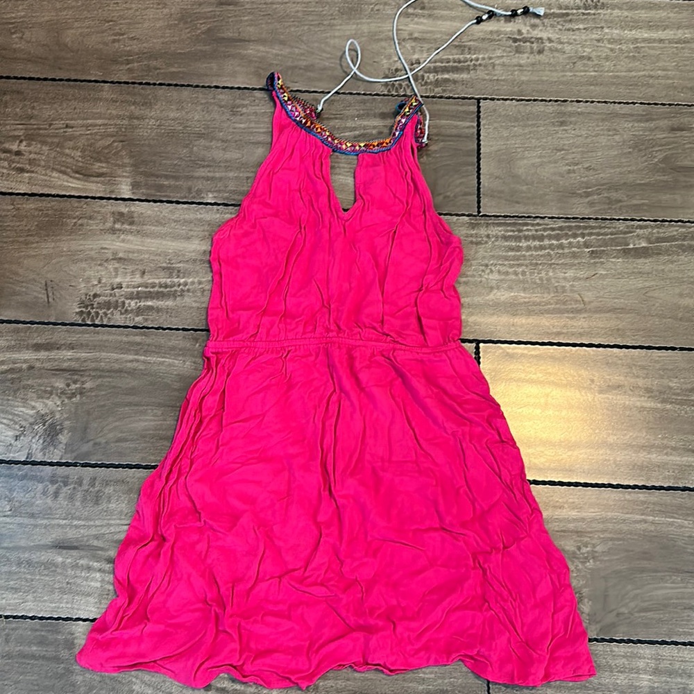 Soprano - Pink Boho Embroidered / Beaded Dress  XS